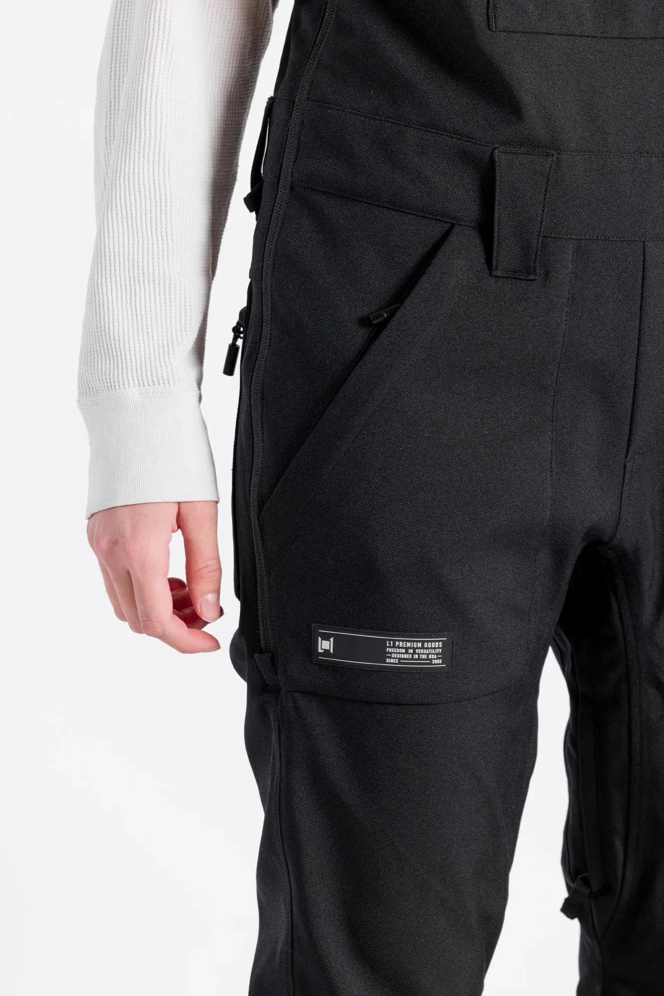 L1 Loretta Overall Womens Bib Pants Black