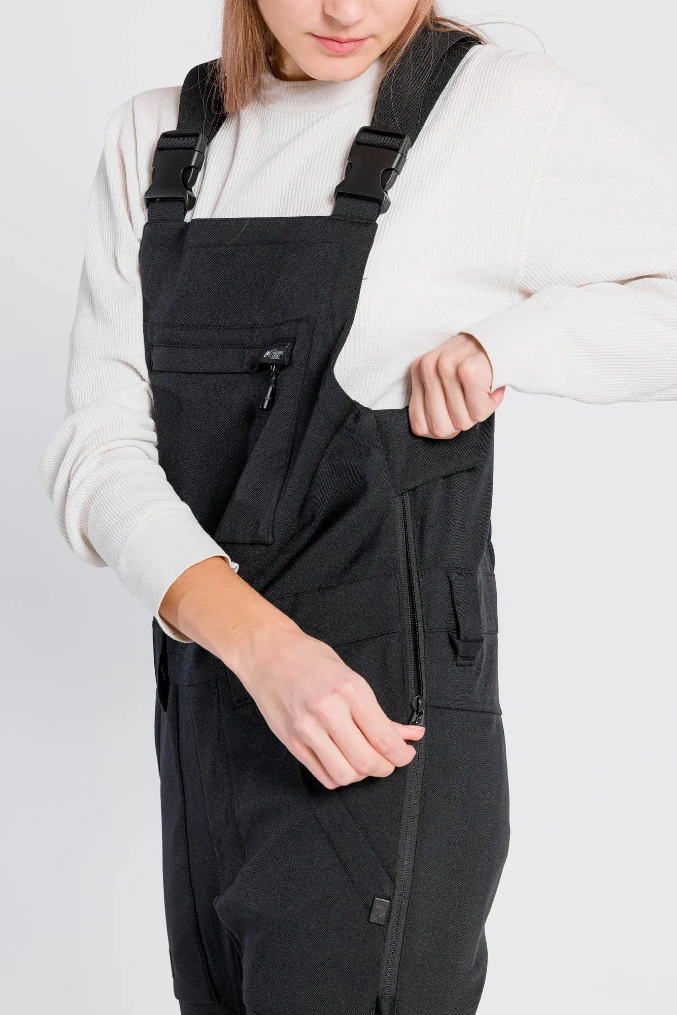 L1 Loretta Overall Womens Bib Pants Black