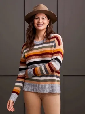 L/S Crew Neck Stripe Sweater by Tribal
