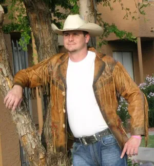 Maricopa Fringe Tan Leather Jacket Mens