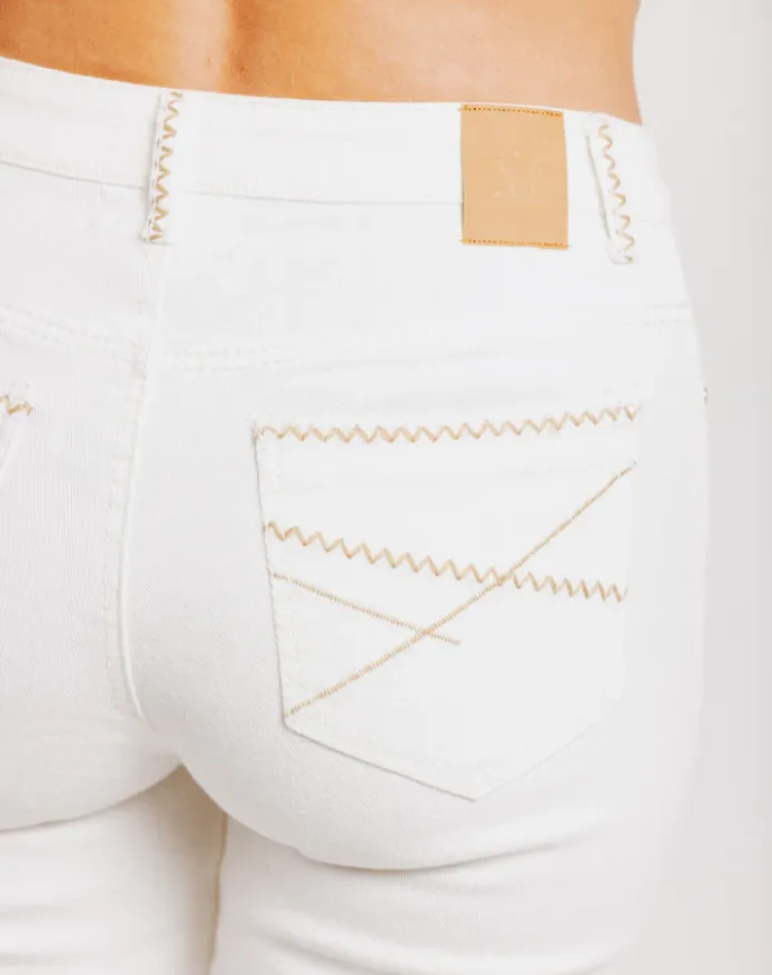Mi Moso Pip Jean - White Wash