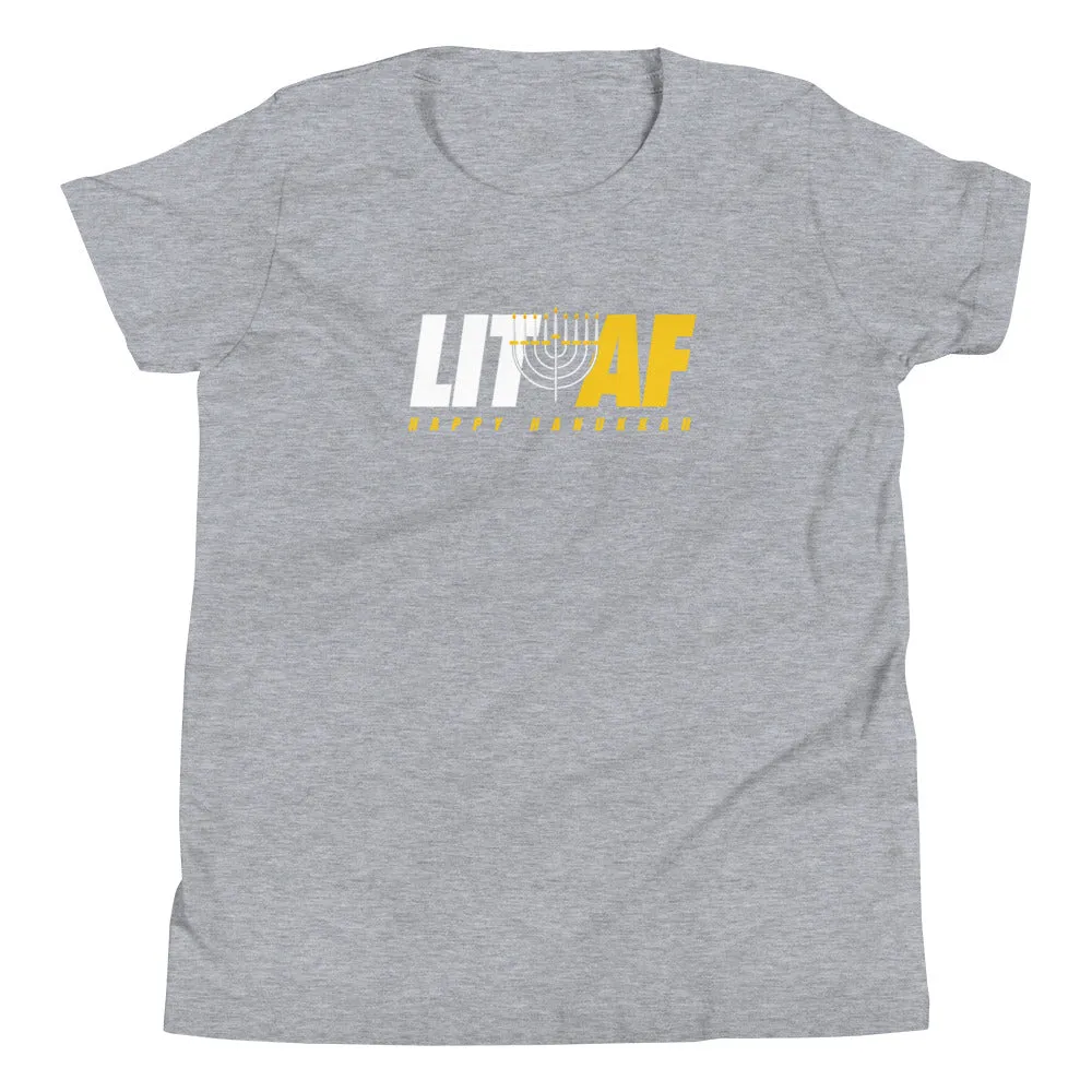 Mike Sorrentino Lit AF Hanukkah Kids Shirt
