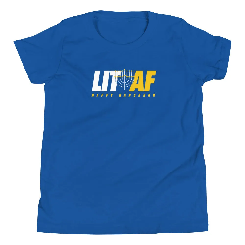 Mike Sorrentino Lit AF Hanukkah Kids Shirt