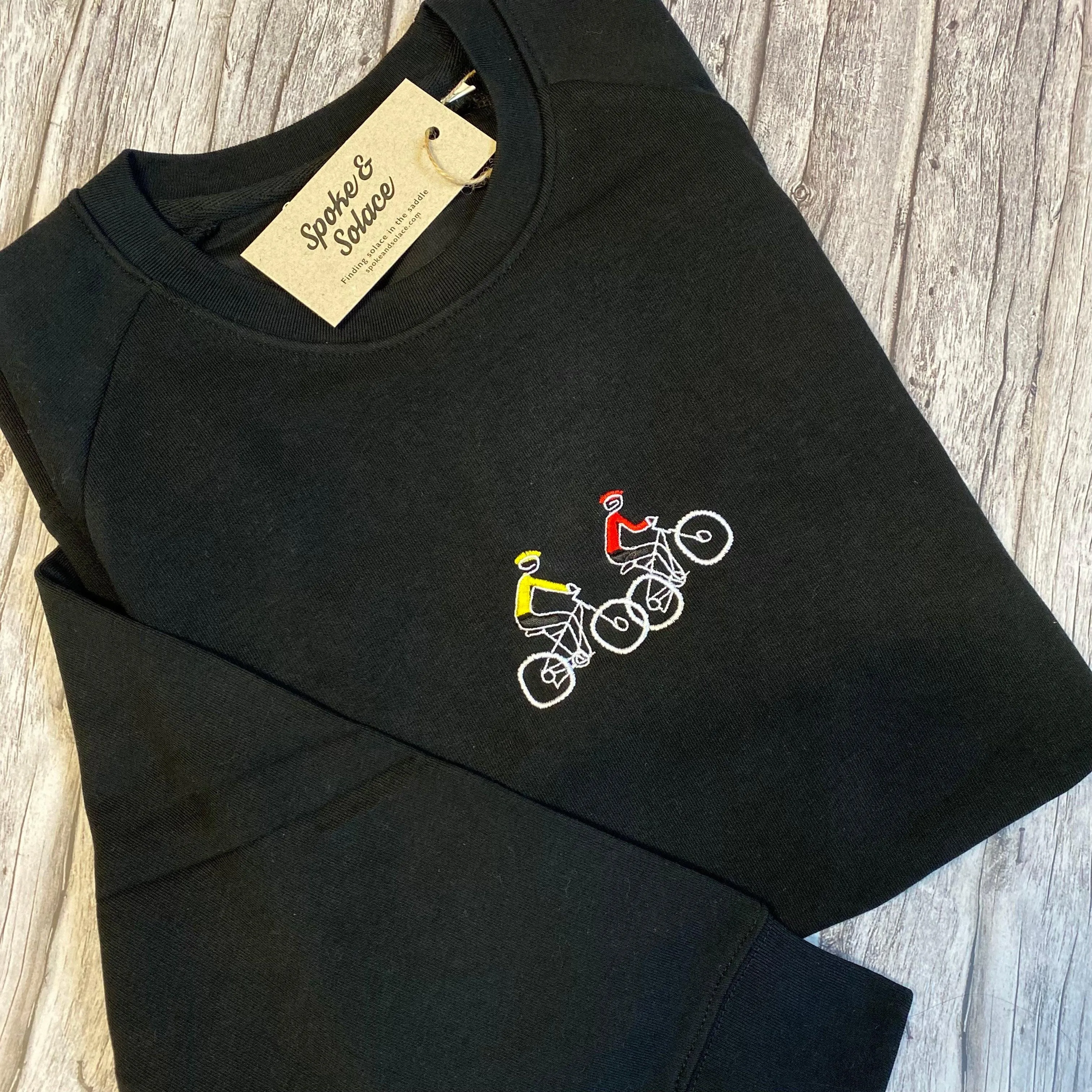 Mountain Bike Tour Embroidered Sweatshirt