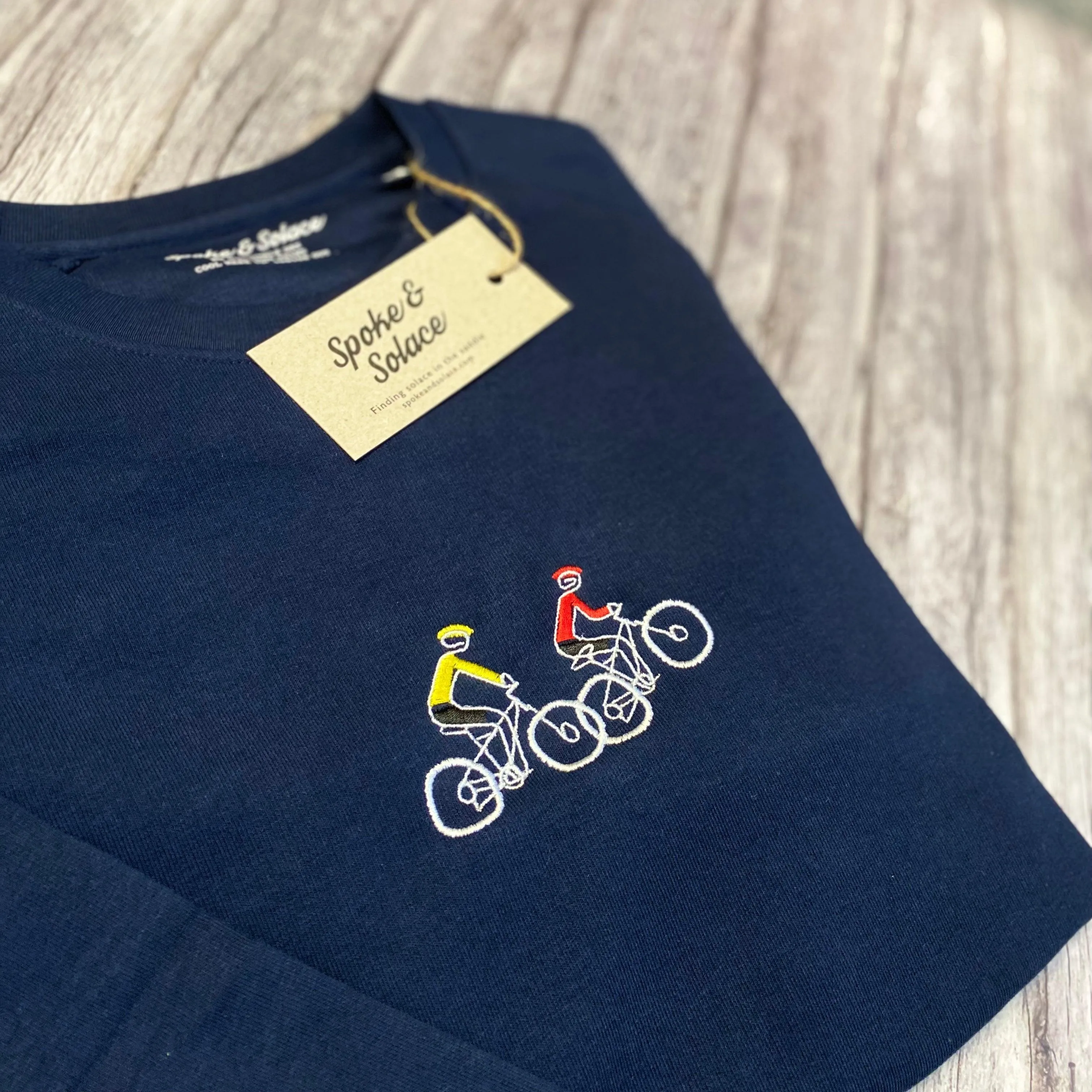 Mountain Bike Tour Embroidered Sweatshirt