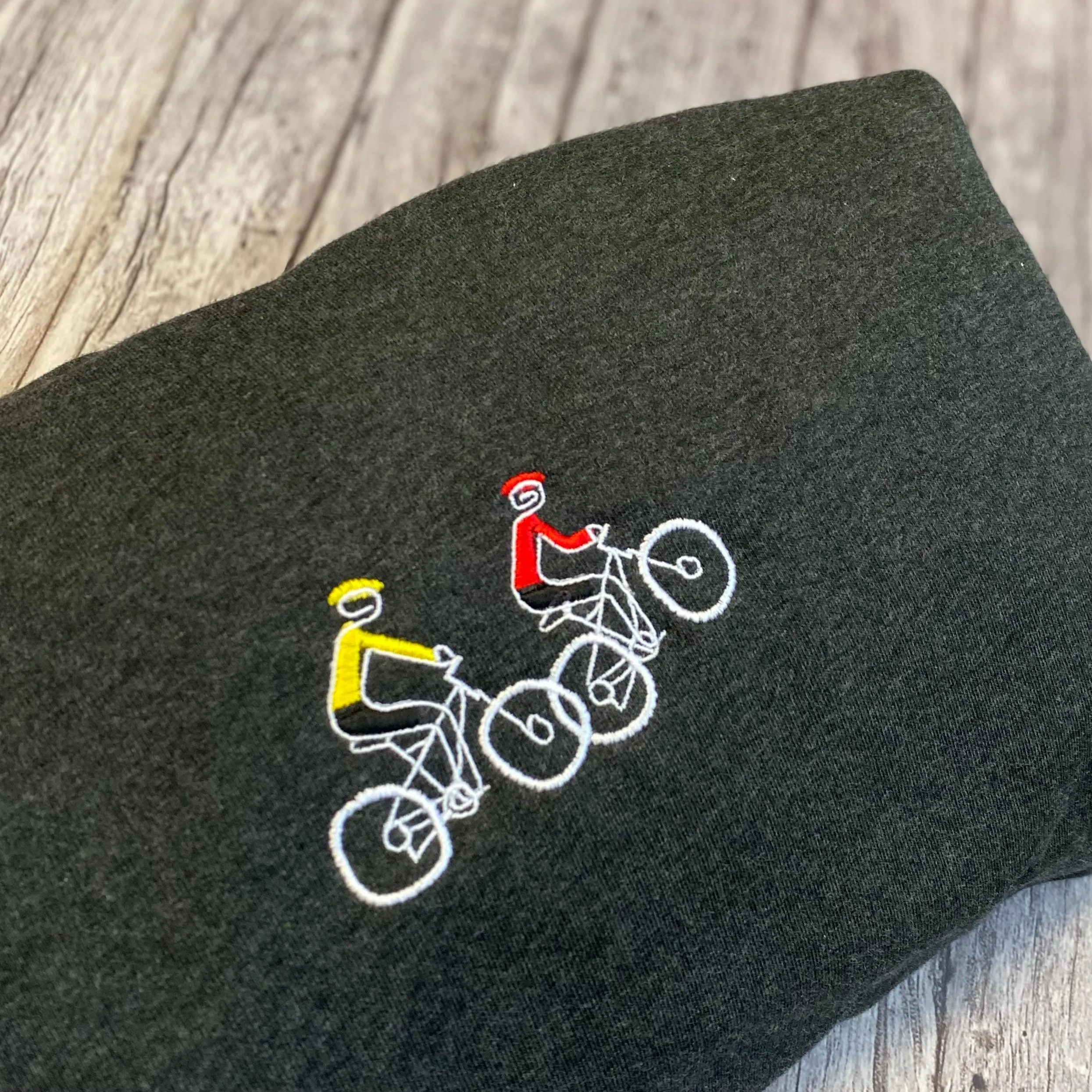 Mountain Bike Tour Embroidered Sweatshirt