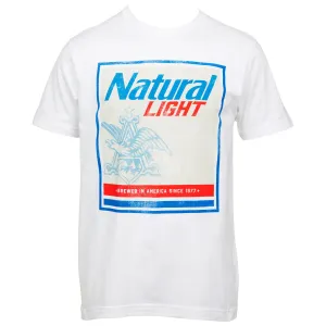 Natural Light Jumbo Print Vintage Label T-Shirt
