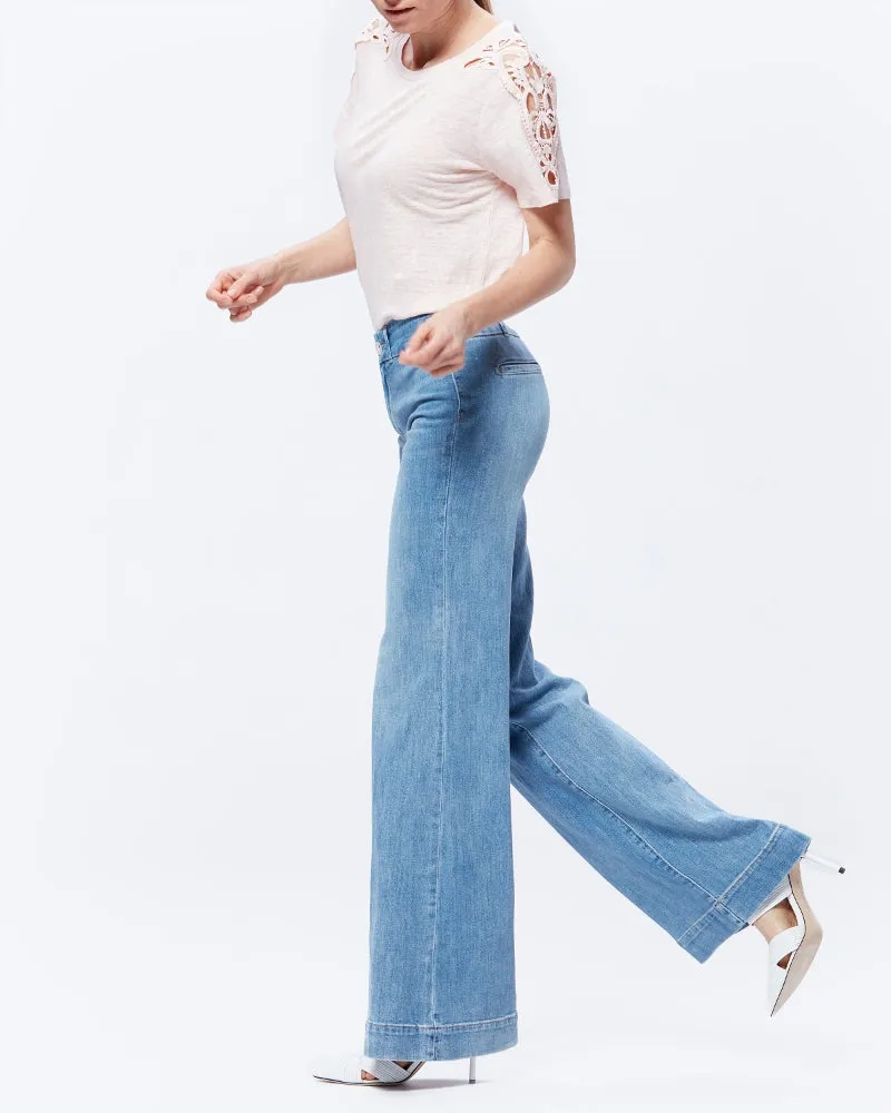 Paige Premium Denim - Sutton with Curved Waistband in Remedy