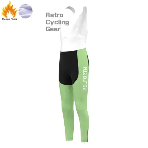 PELFORTH Mint Green Fleece Retro Cycling Pants