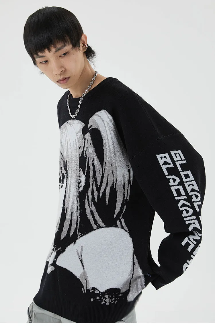 Pig Tail | Loose Crew-neck Jumper