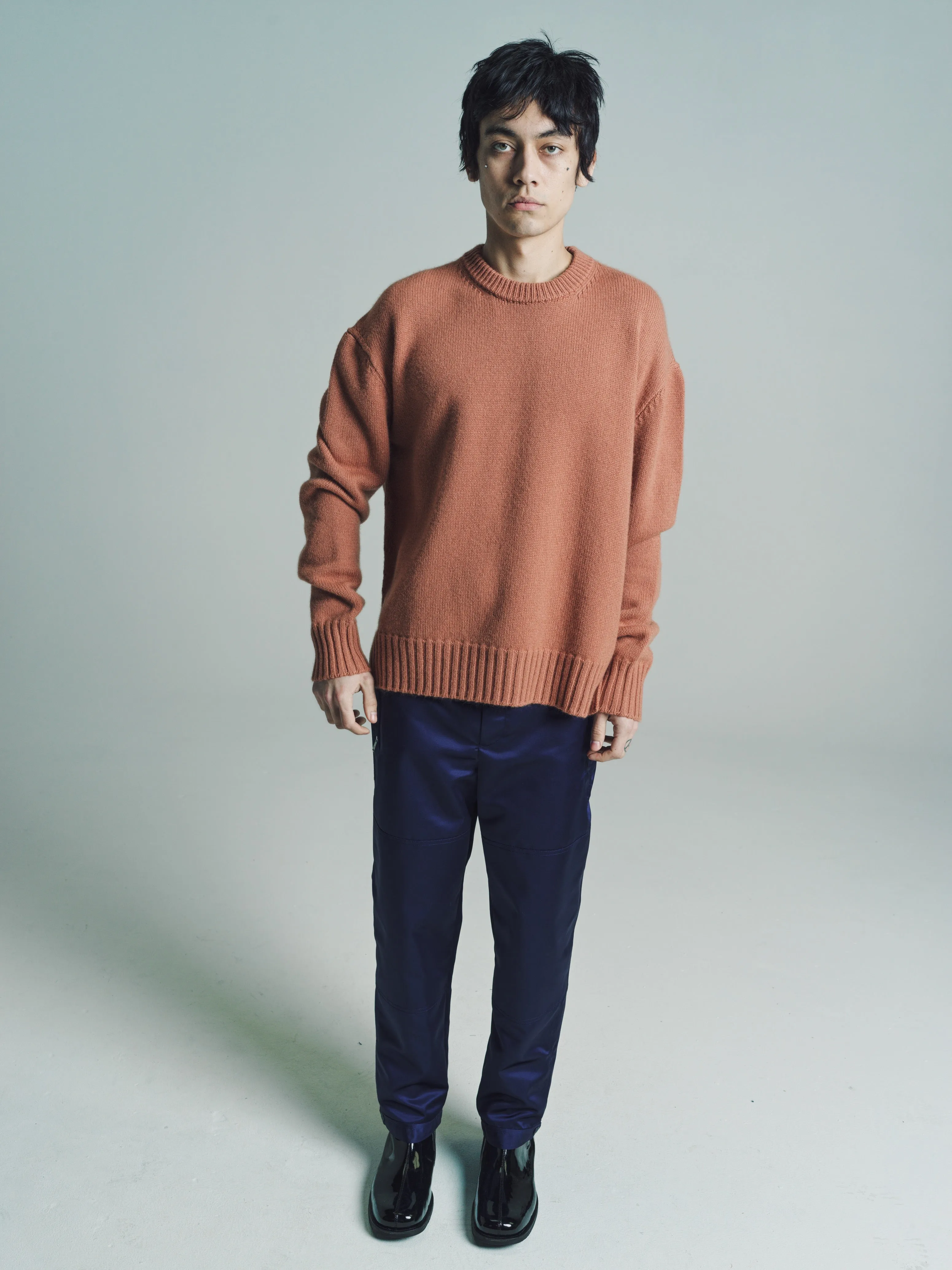 Pink Clay Cashmere Crew-Neck Jumper