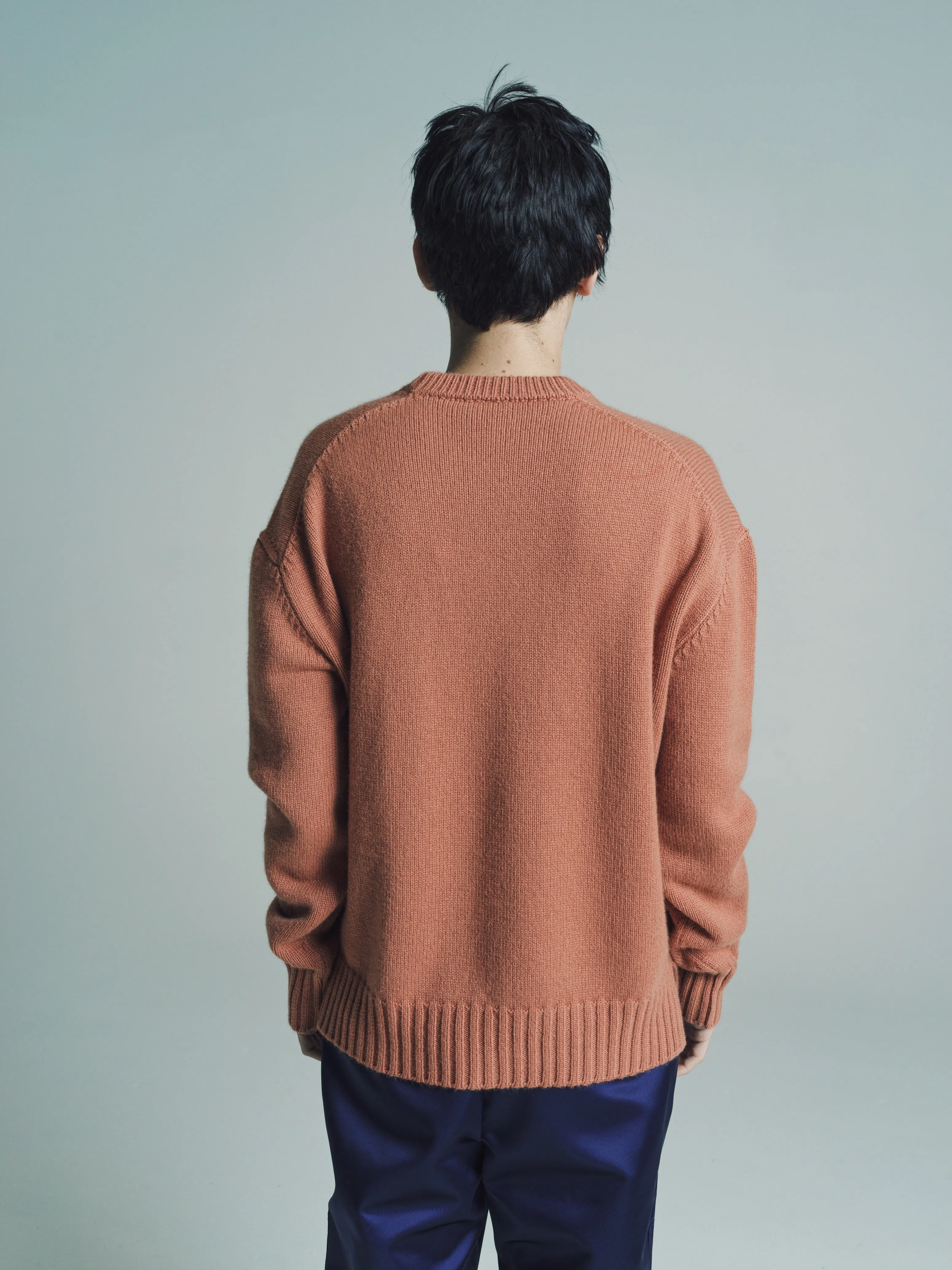 Pink Clay Cashmere Crew-Neck Jumper