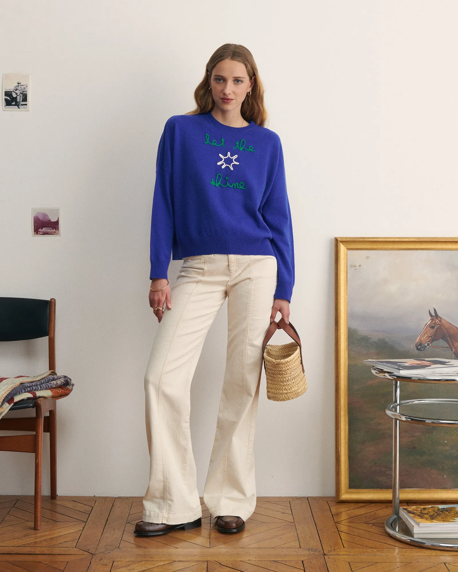 "Let The Sun Shine" buzelin cashmere sweater