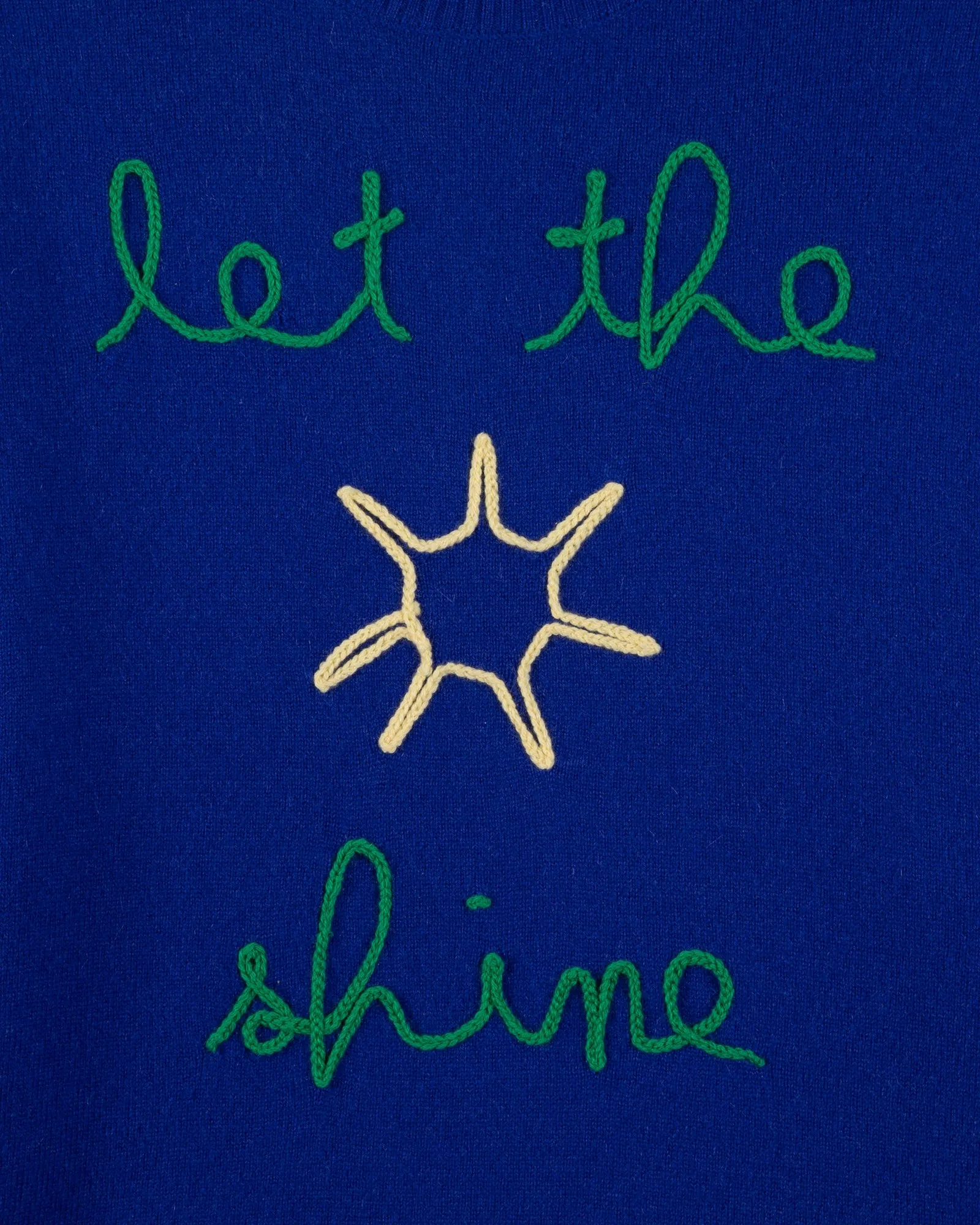 "Let The Sun Shine" buzelin cashmere sweater