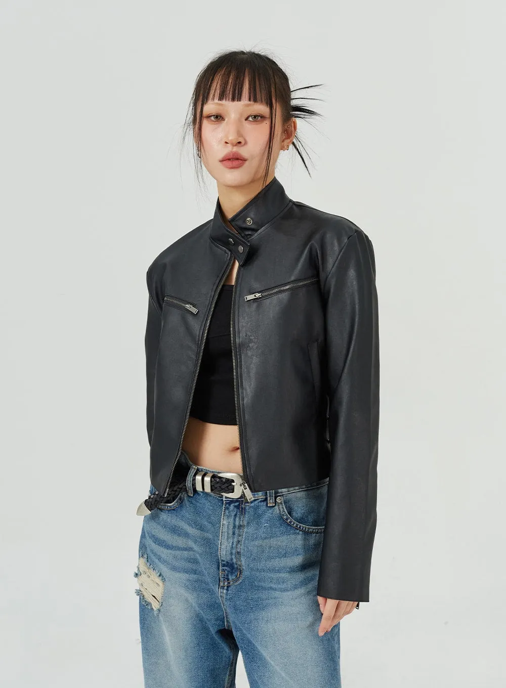 Ripped Wide Leg Jeans CM317