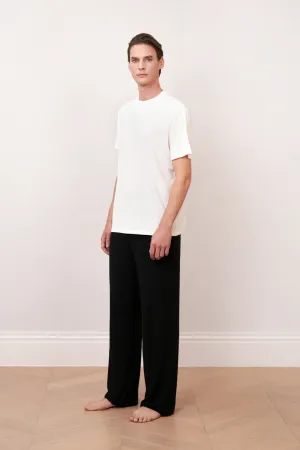 Round Neck Basic White Short Sleeve Top