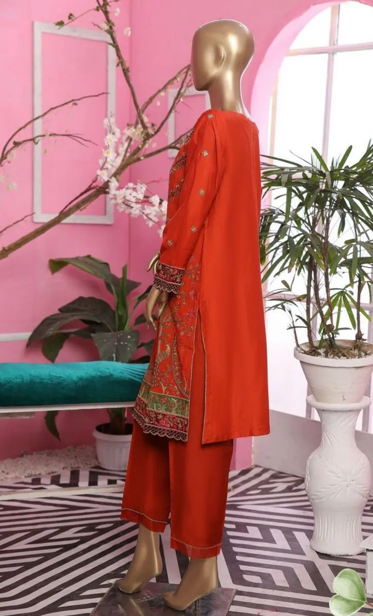 Sada Bahar Stitched Silk Pret Kurti Vol-02 Collection'2021-S-03-Rust