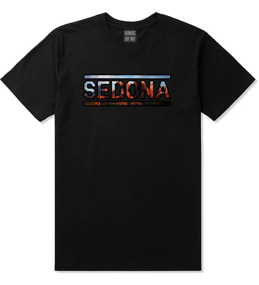 Sedona Red Rock Mountains Mens T-Shirt