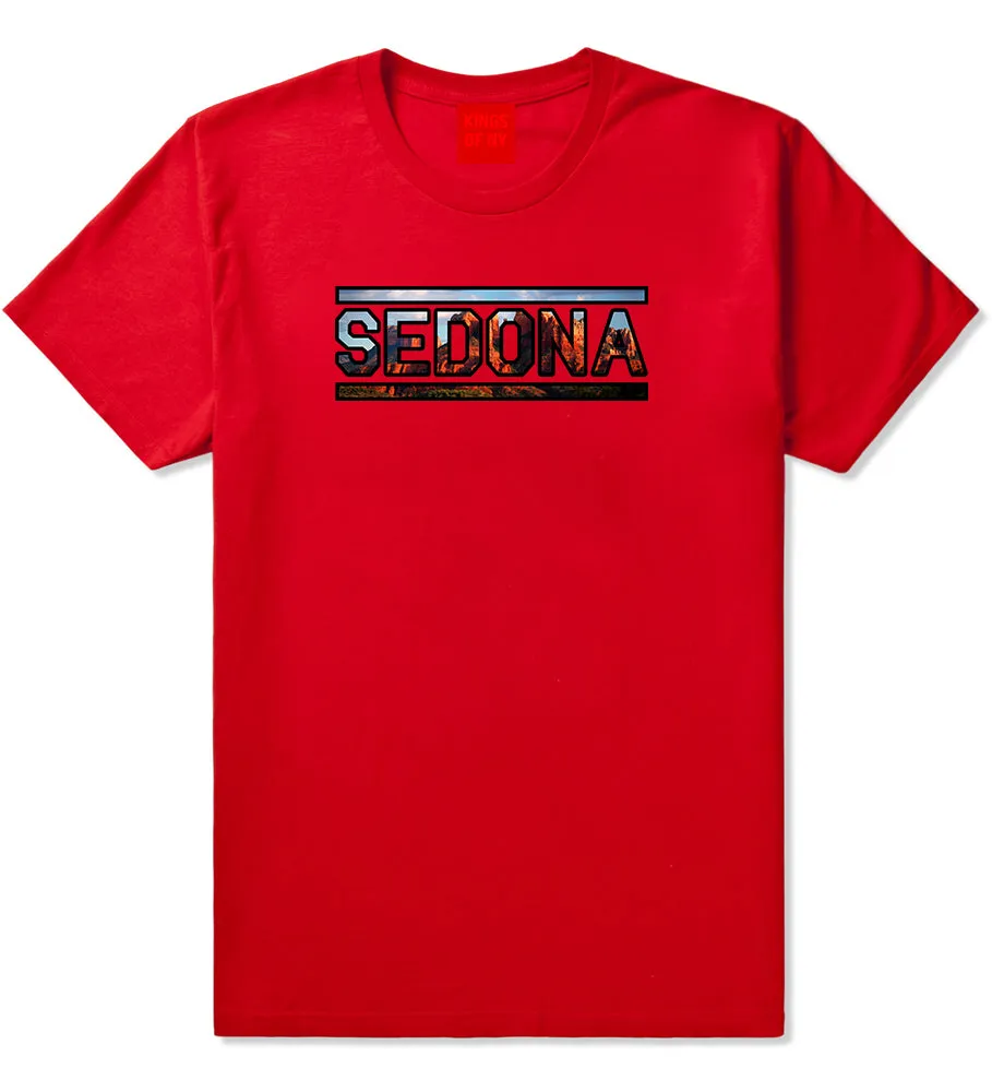 Sedona Red Rock Mountains Mens T-Shirt