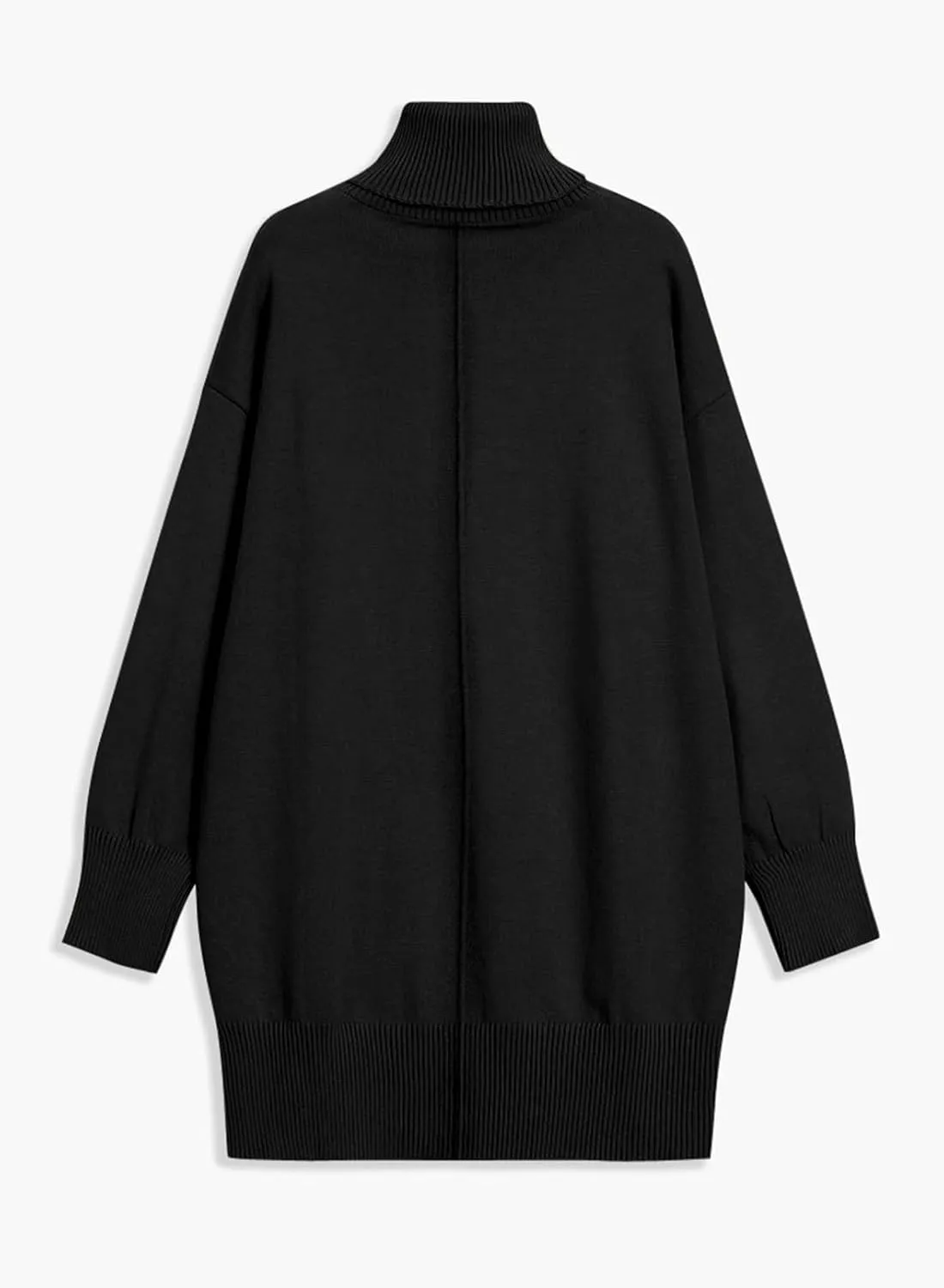 Sidefeel Women's Sweater Dress 2024 Fall Long Sleeve High Neck Ribbed Knit Winter Dress