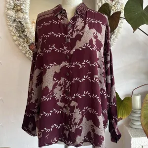 Silk Daisy Shirt – Mulberry