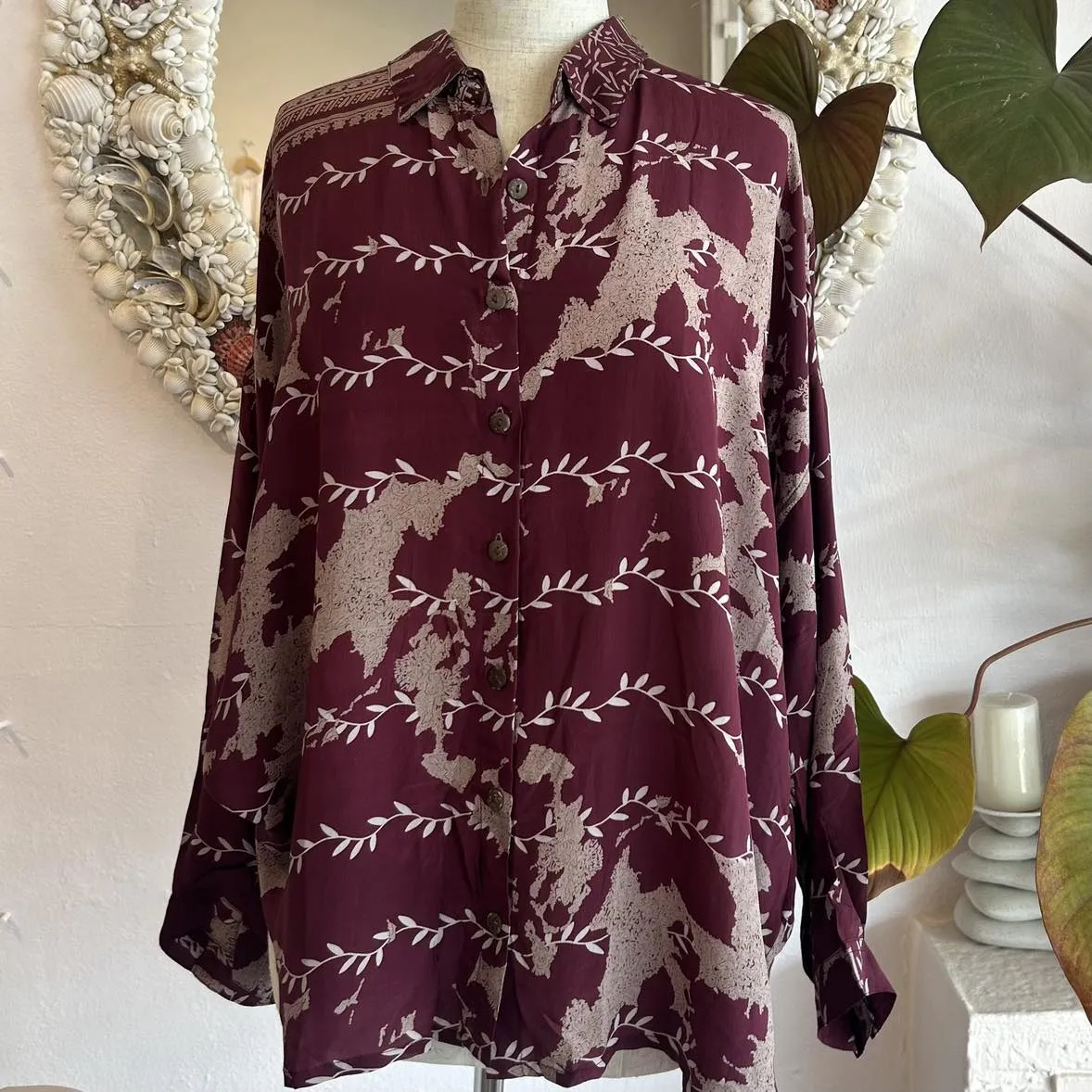 Silk Daisy Shirt – Mulberry