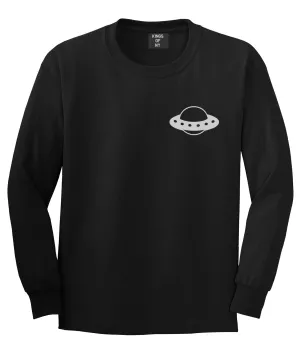 Spaceship Chest Mens Long Sleeve T-Shirt