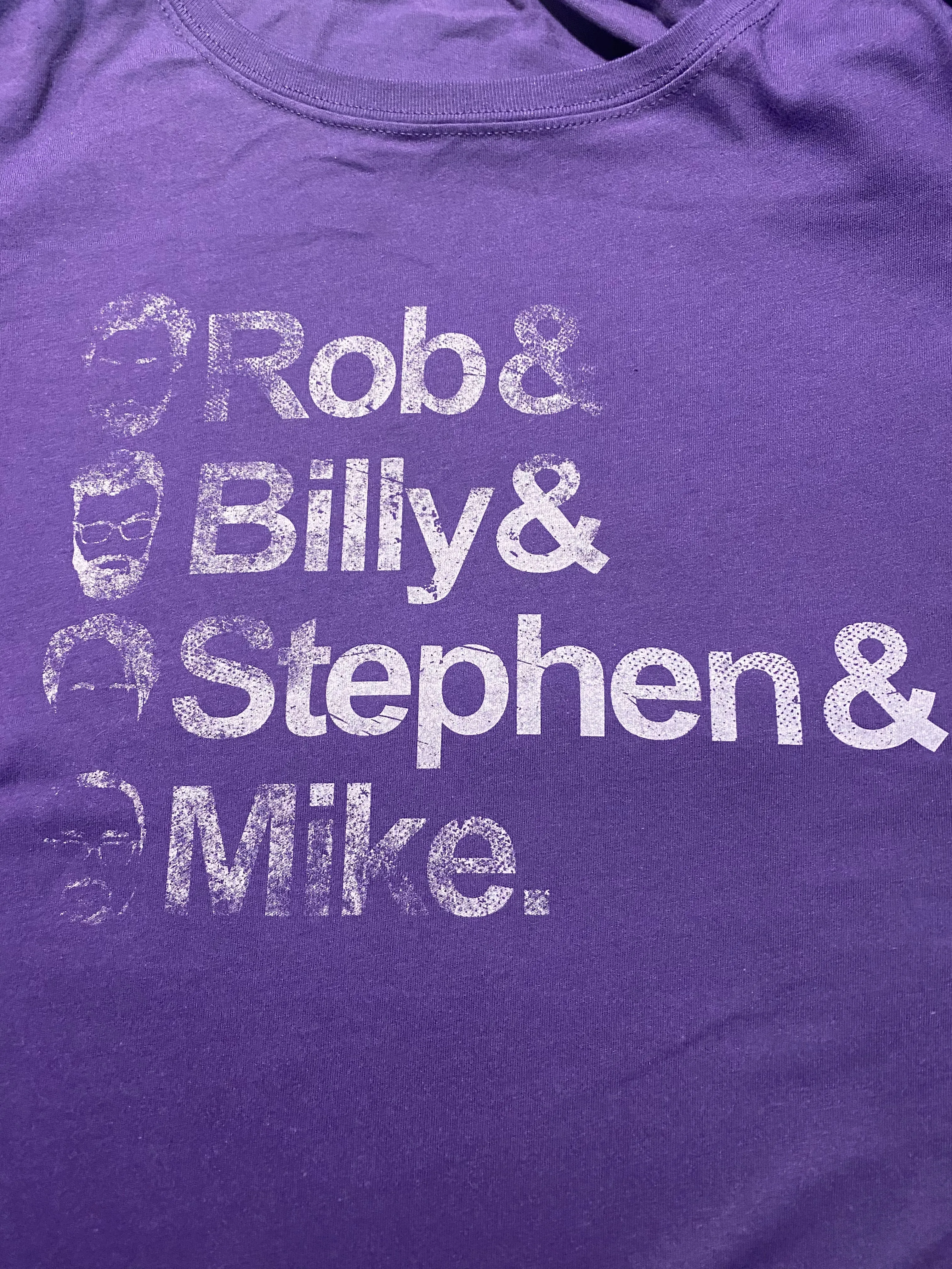 T-Shirt - Stacked Faces - Purple