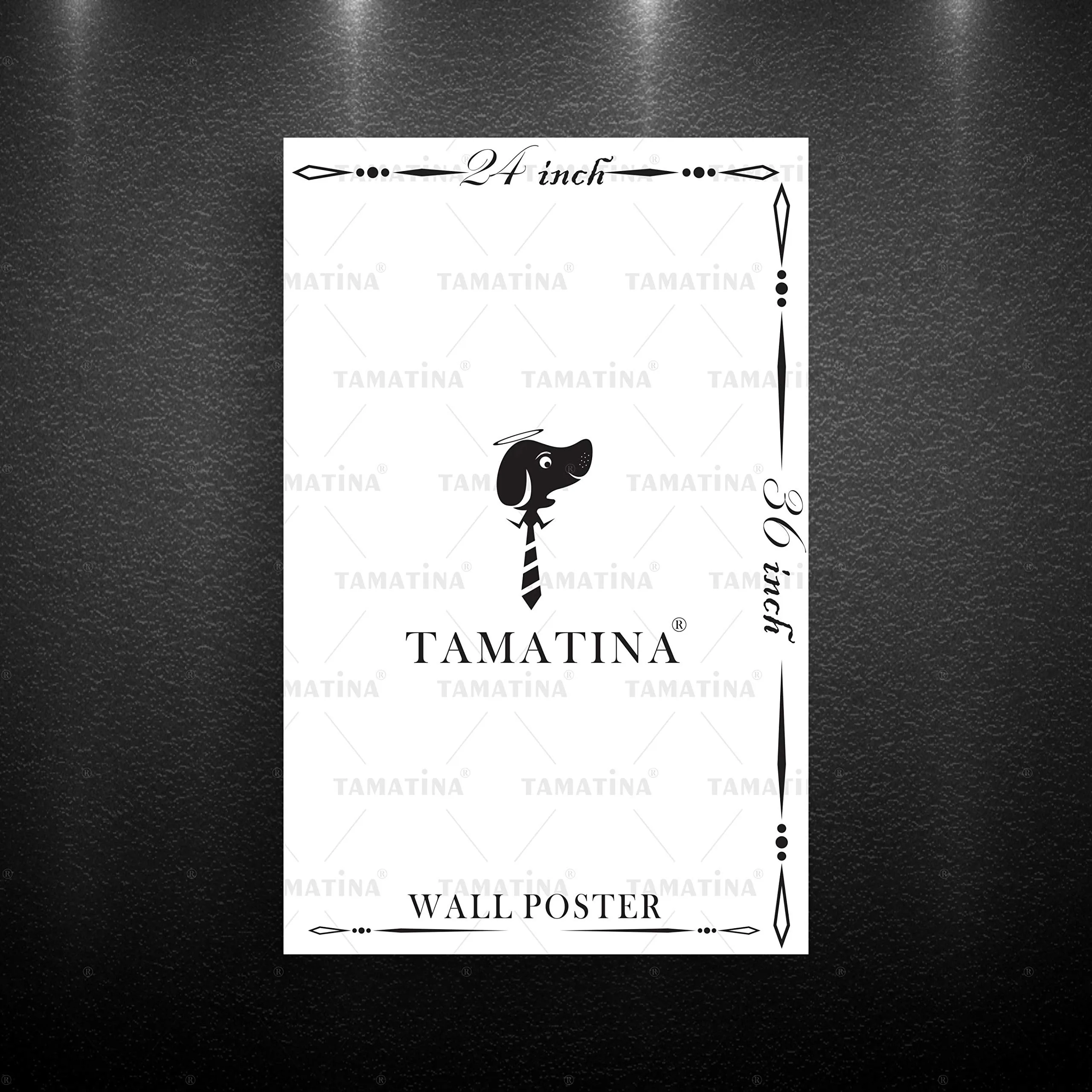 Tamatina Lord Hanuman Chalisa Wall Poster for Home, Temple | God Idol Religious unframed Wall Decor Poster | Size-36x24 Inch (92x61 cms)