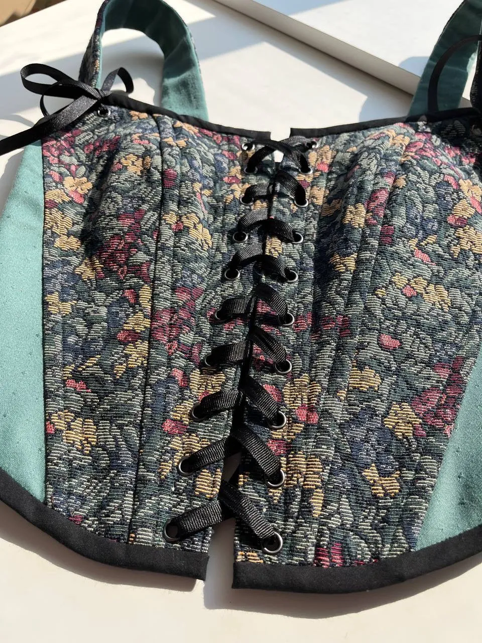 Tapestry corset, size S-M
