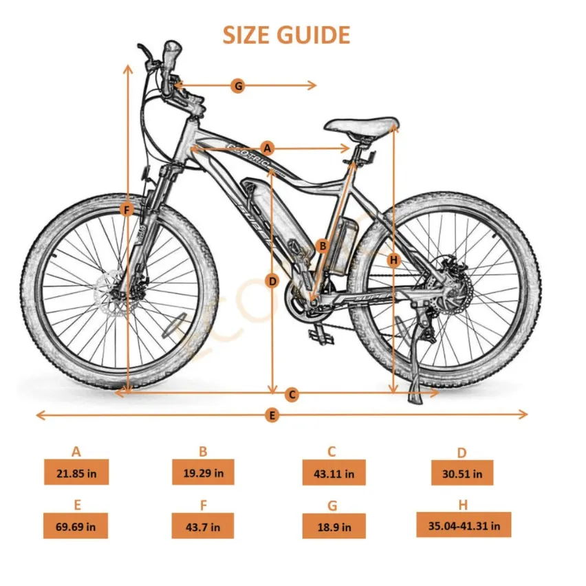 UL Certified-Ecotric Leopard Electric Mountain Bike