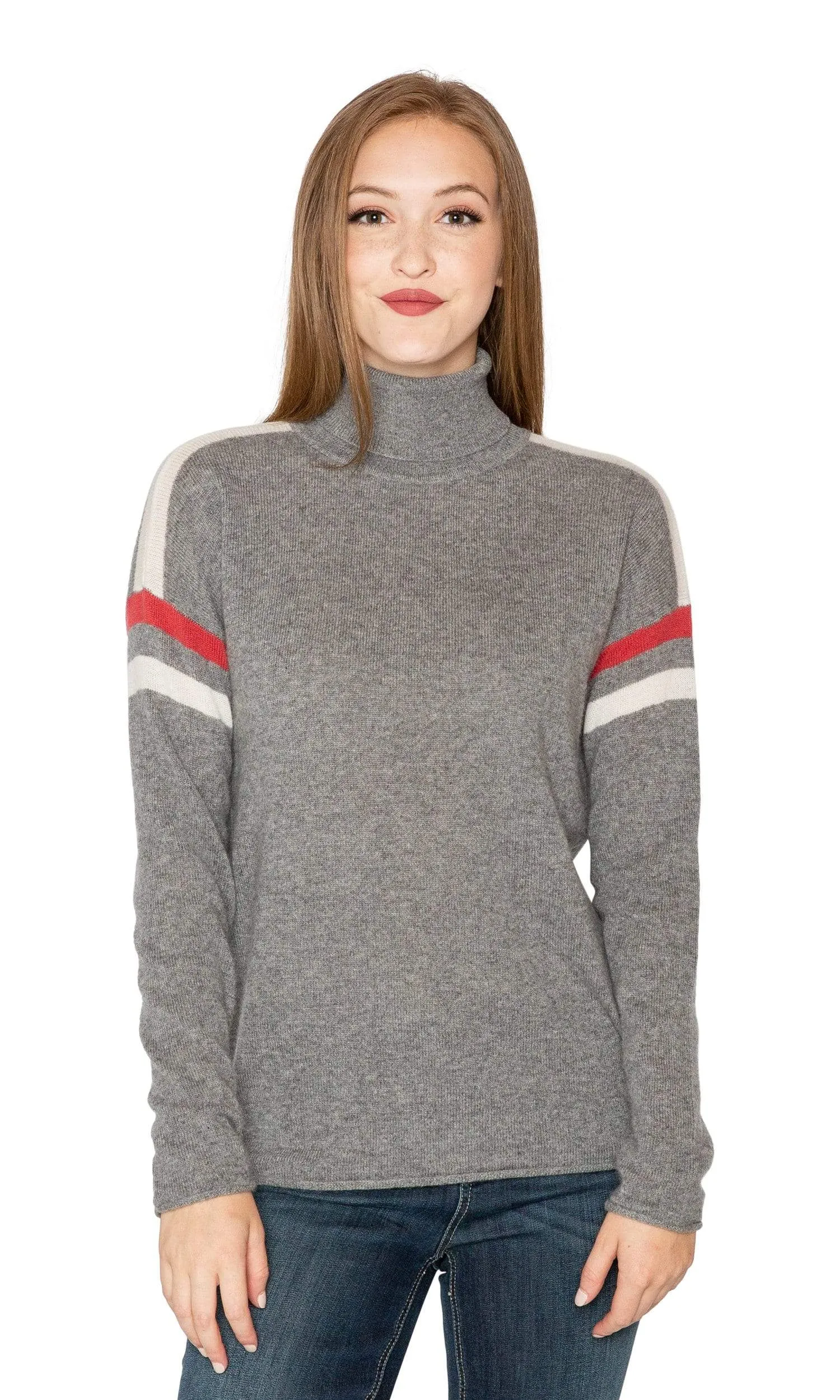 Velvet by Graham & Spencer Bonnie Stripe Cashmere Sweater