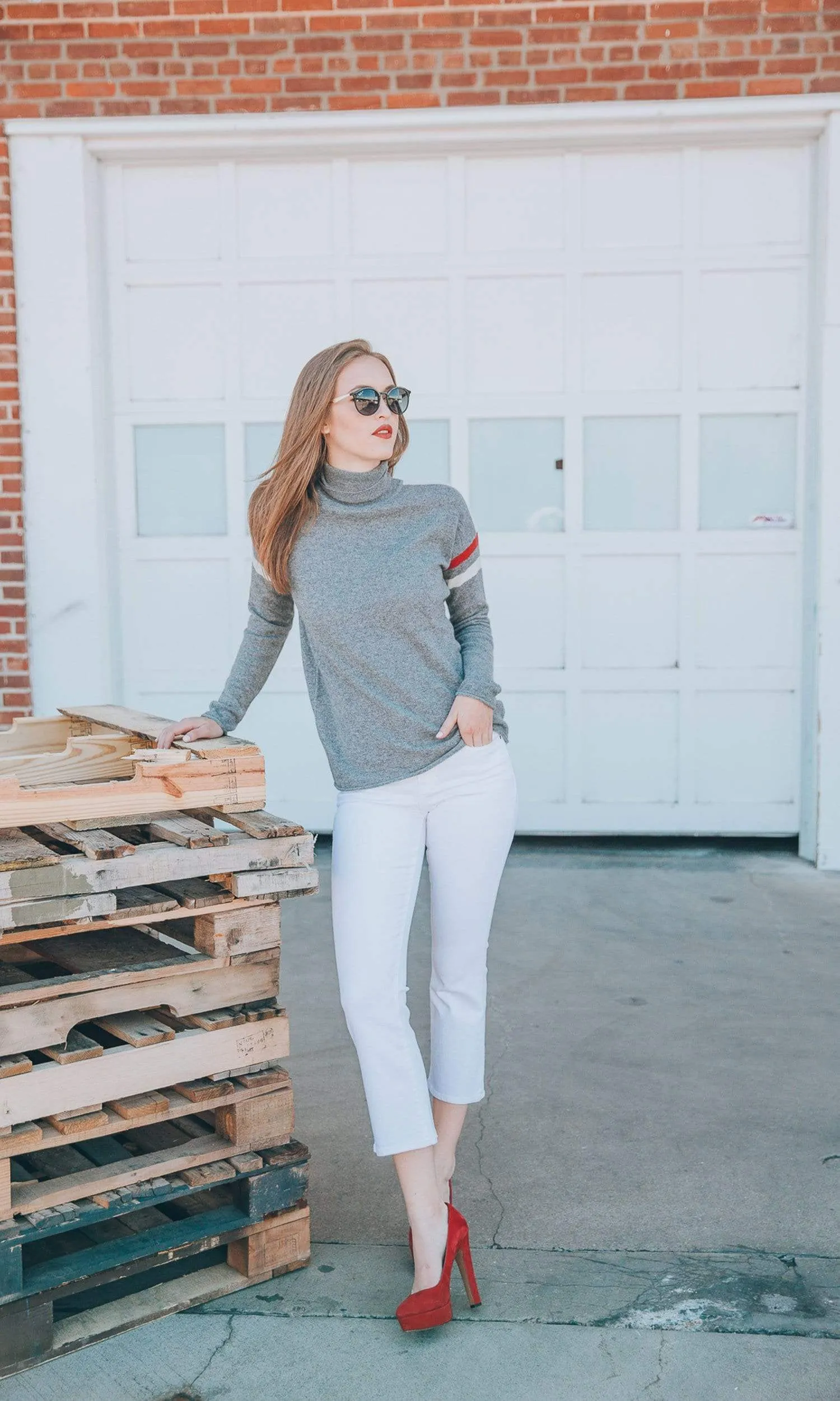 Velvet by Graham & Spencer Bonnie Stripe Cashmere Sweater