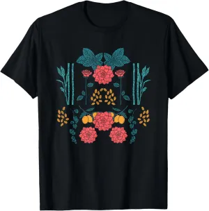 Vintage Flower Botanical Illustration Chart Plant T-Shirt