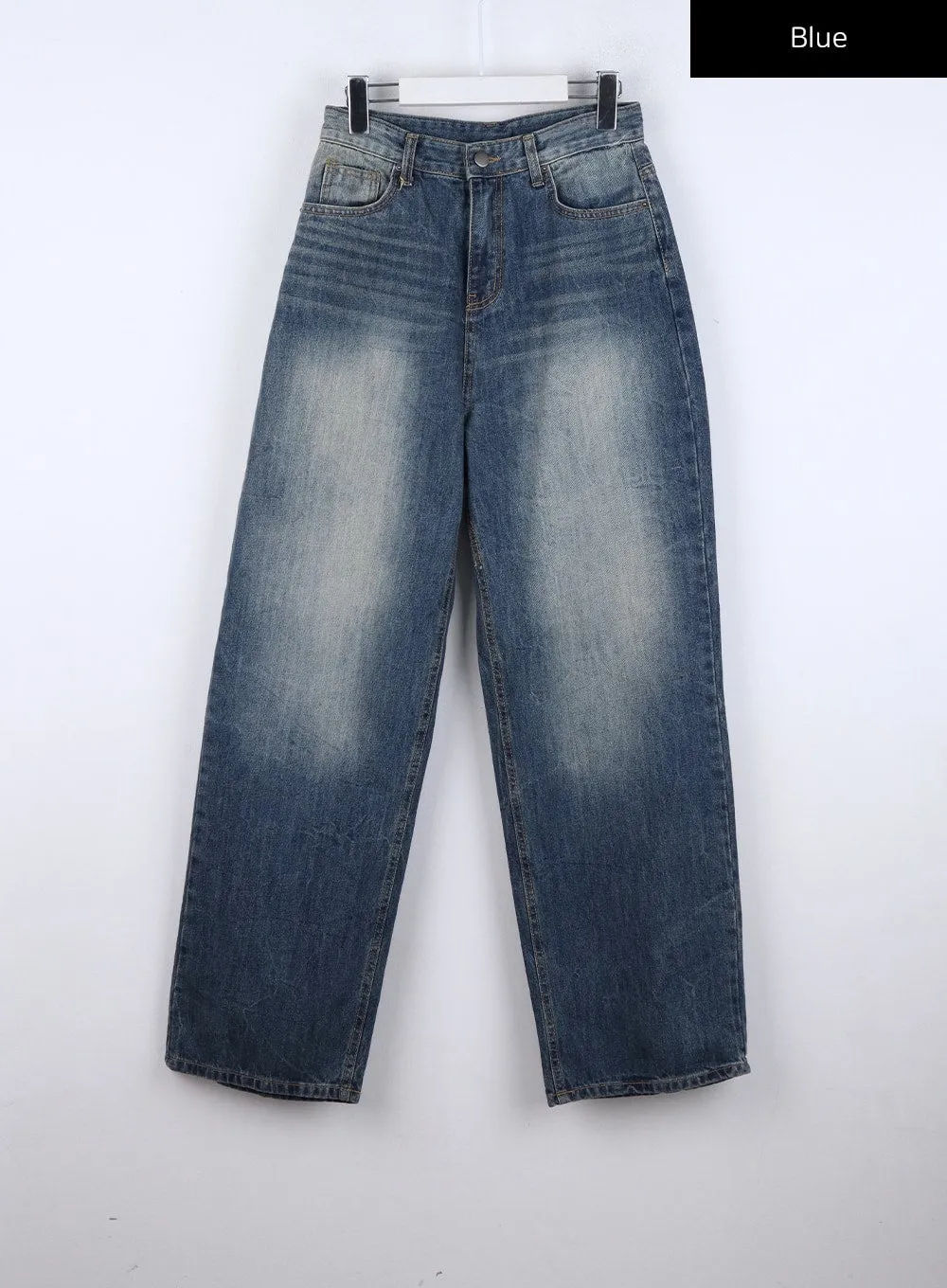 Washed Wide Leg Jeans CO327