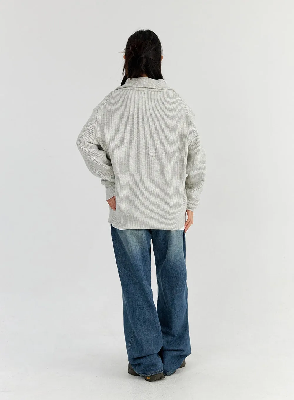 Washed Wide Leg Jeans CO327