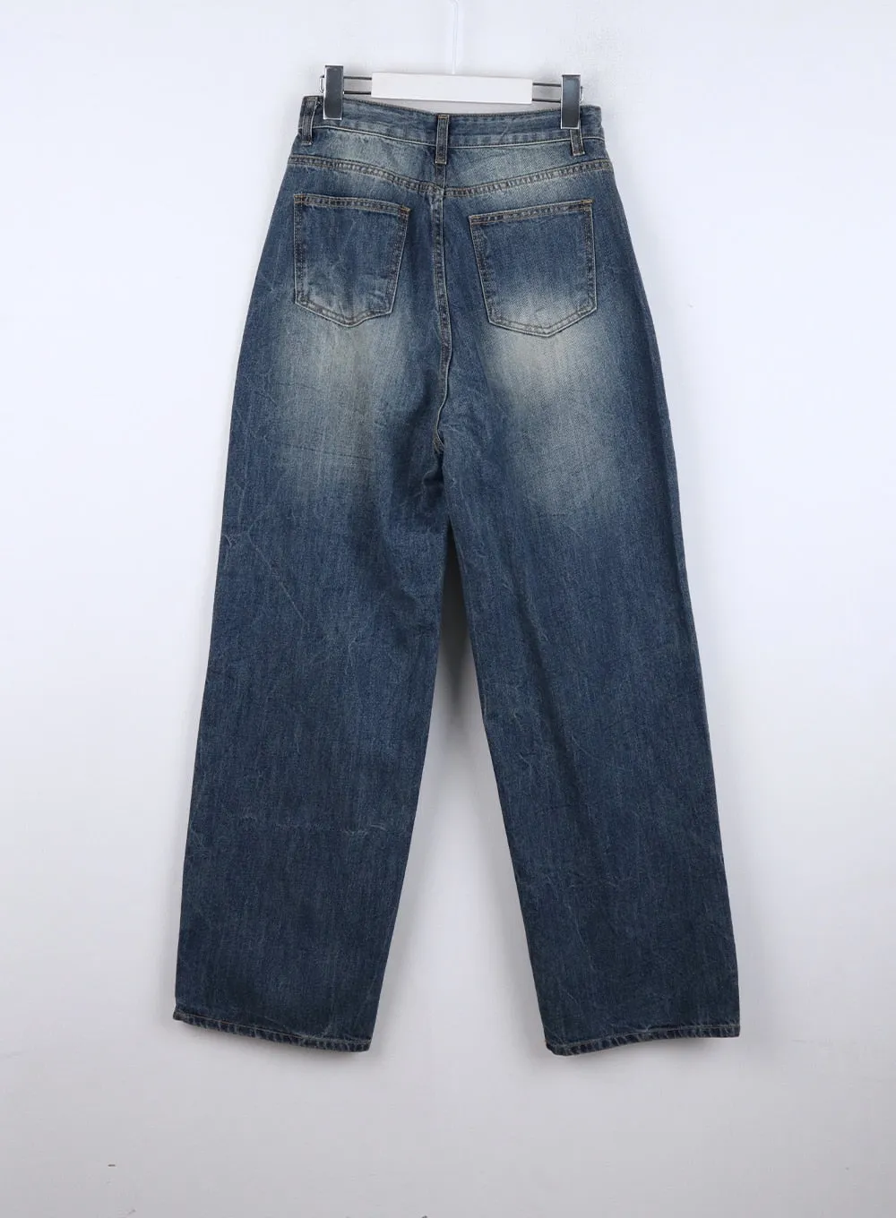 Washed Wide Leg Jeans CO327