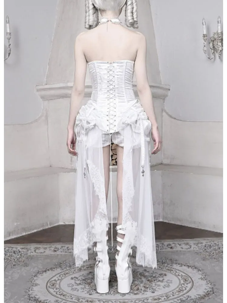 White Birdcage Corset   pants【s0000001813】