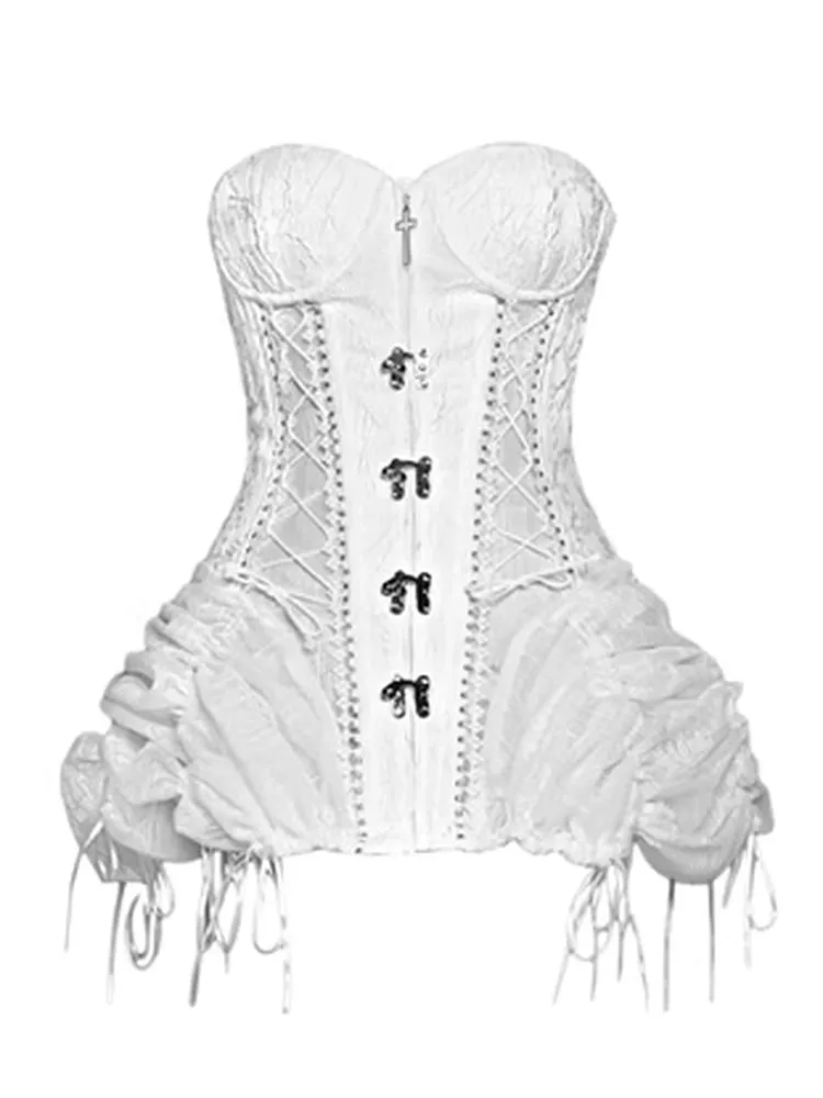 White Birdcage Corset   pants【s0000001813】