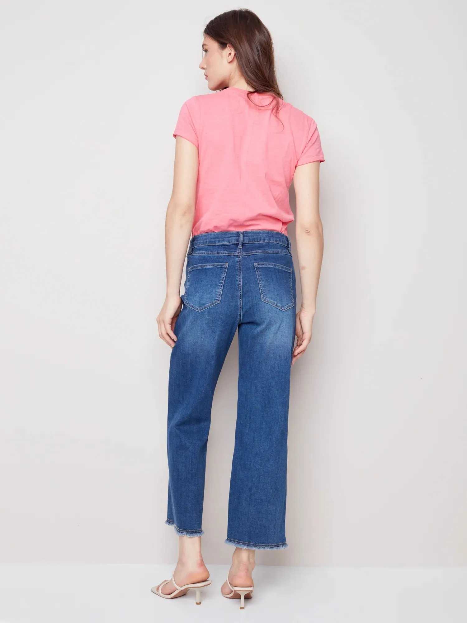 WIDE LEG CROP JEANS
