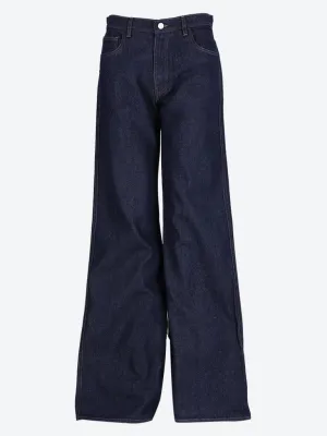 Wide leg denim jeans
