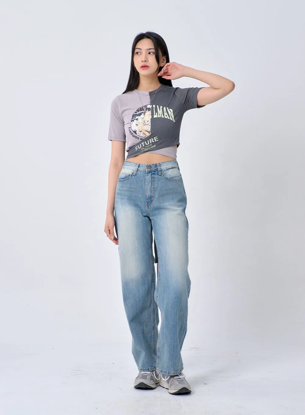 Wide Leg Jeans BA321