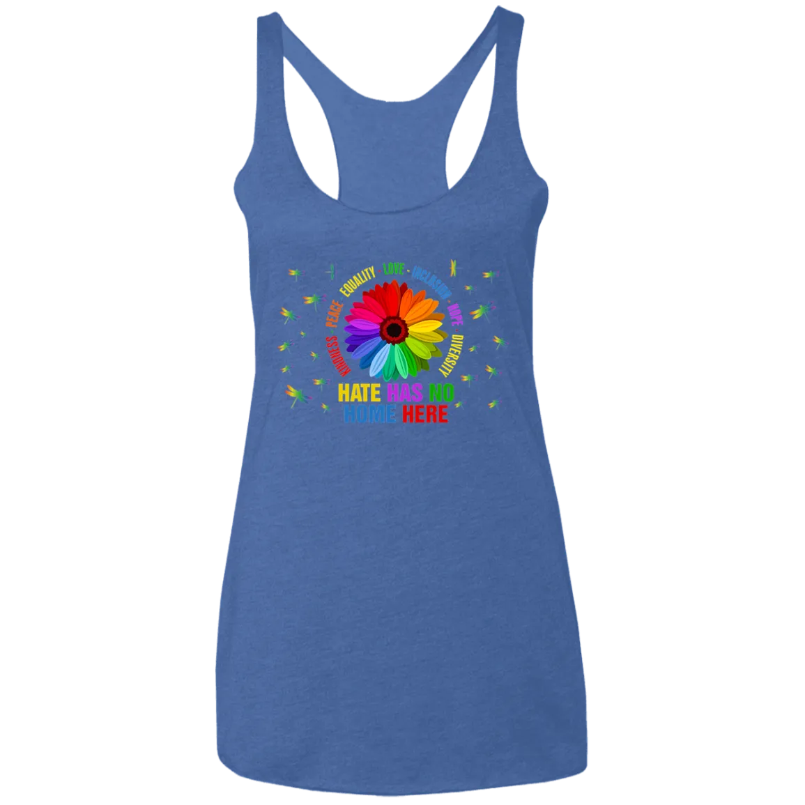 Wospe Women's Ladies' Triblend Racerback Tank