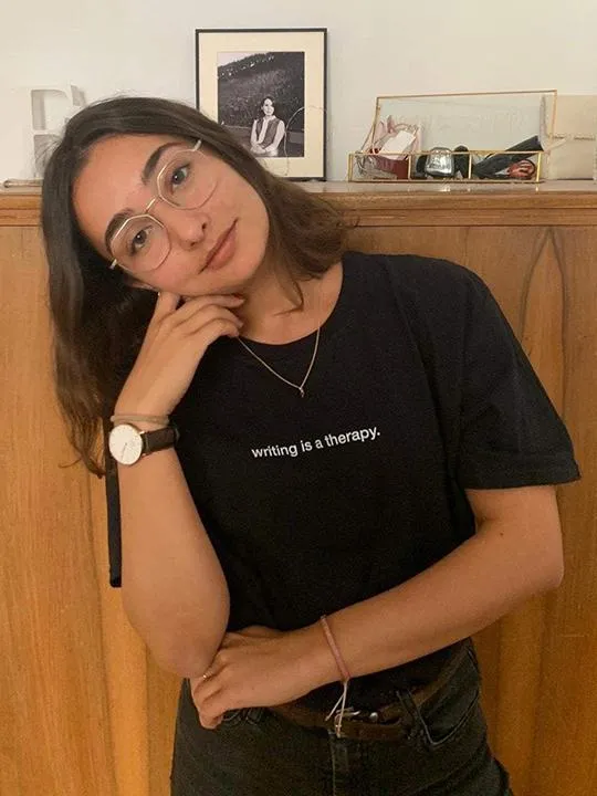 writing is a therapy. T-Shirt